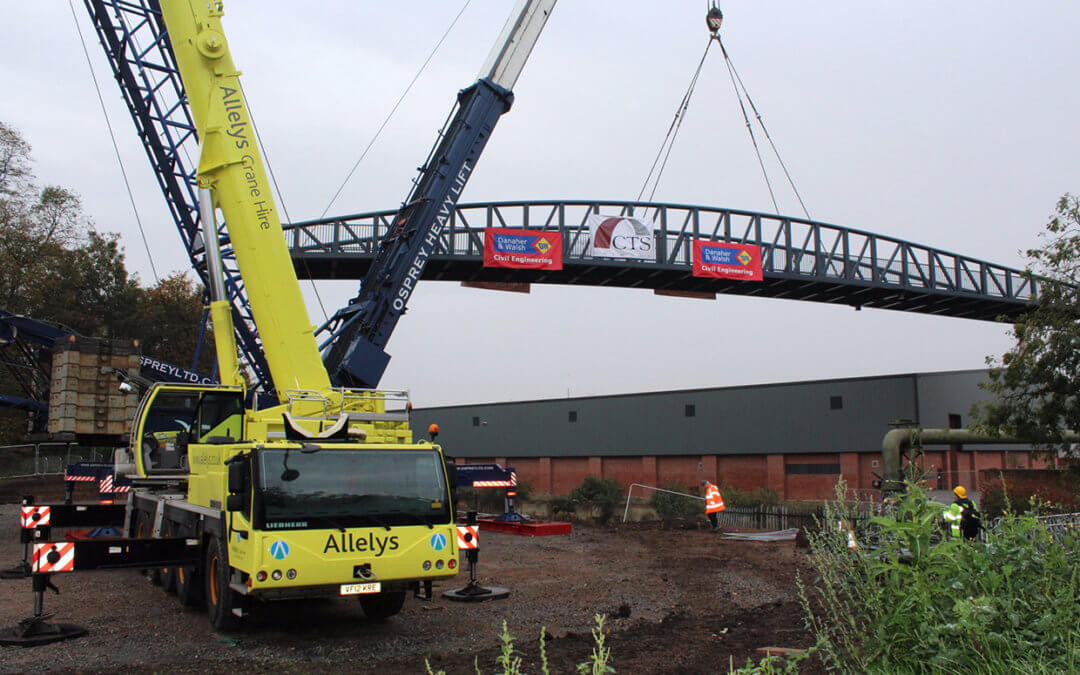 New Footbridge at Abbey Park, Leicester